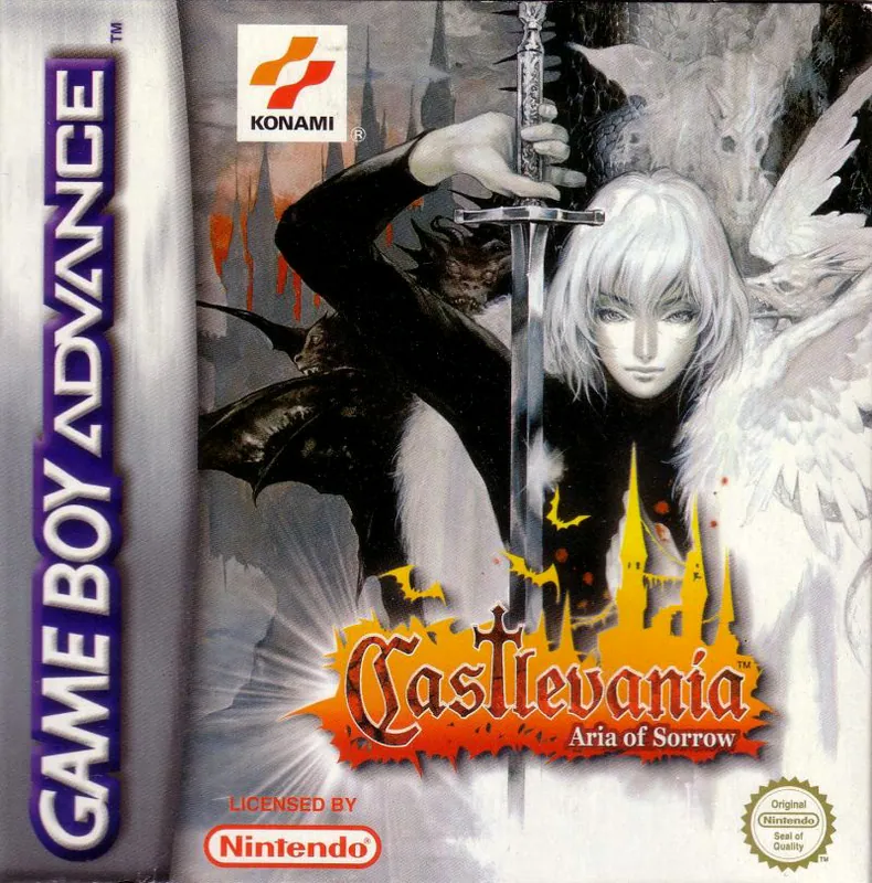 Europe box art for Castlevania: Aria of Sorrow