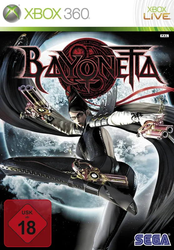 Europe box art for Bayonetta