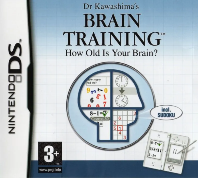 Europe box art for Dr Kawashima's Brain Training: How Old Is Your Brain?