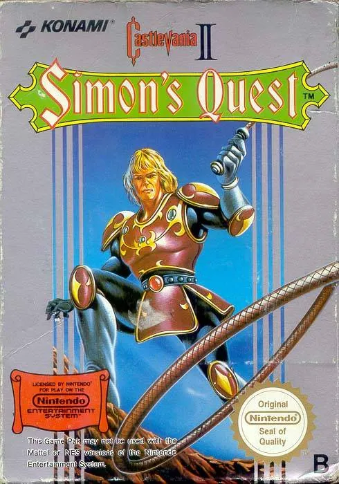 Europe box art for Castlevania II: Simon's Quest