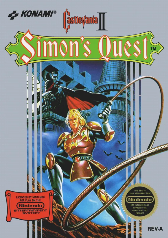 North America box art for Castlevania II: Simon's Quest