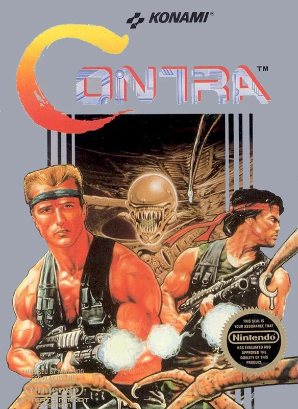 North America box art for Contra