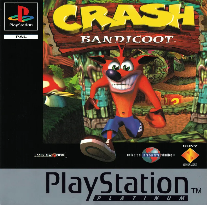 Europe box art for Crash Bandicoot