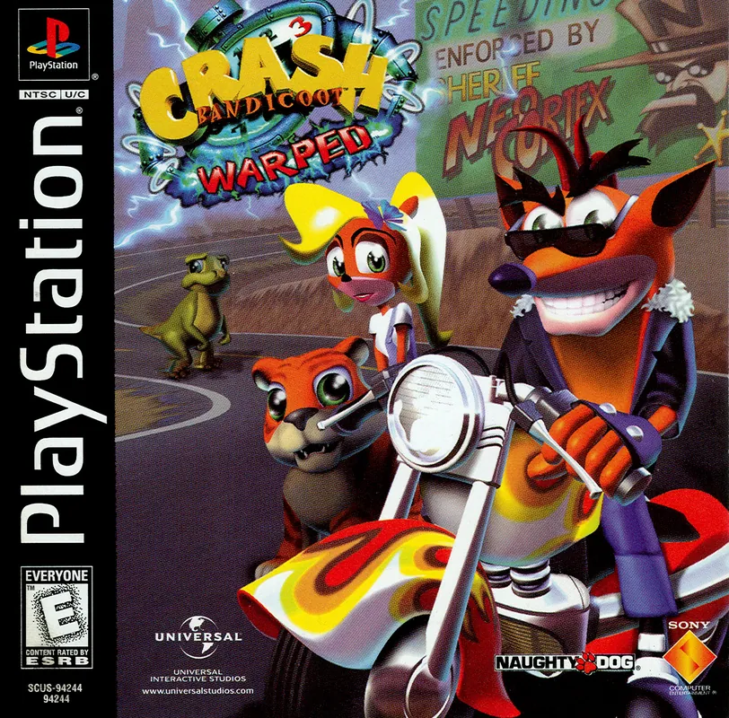 North America box art for Crash Bandicoot: Warped