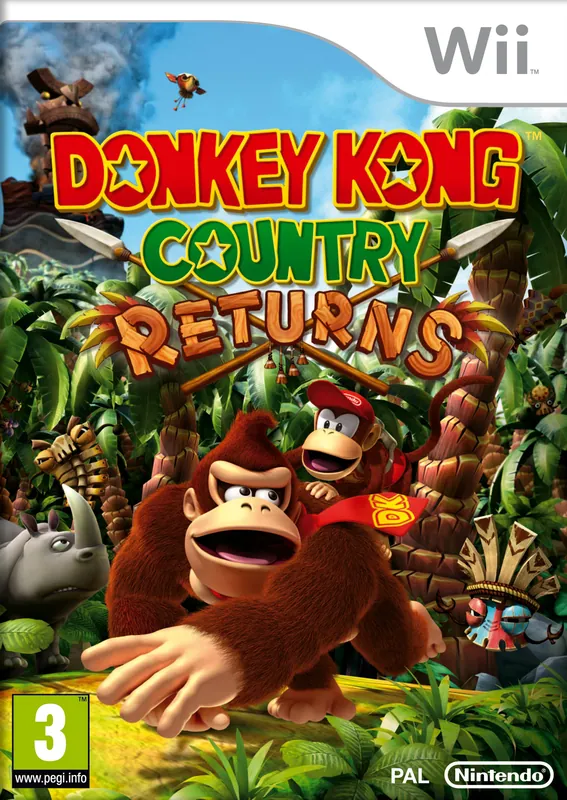Europe box art for Donkey Kong Country Returns