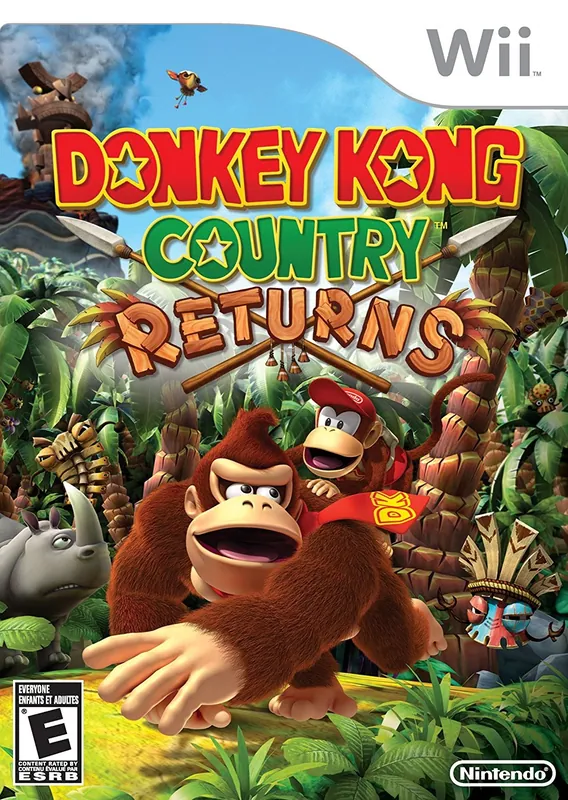 North America box art for Donkey Kong Country Returns