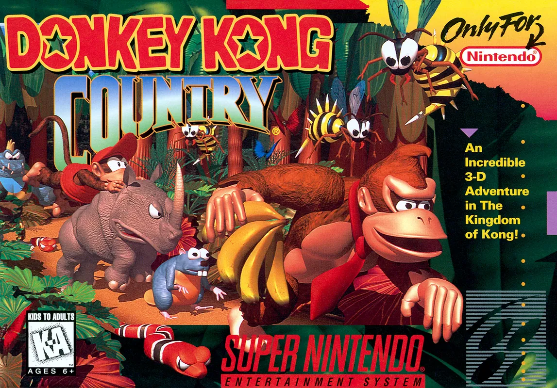 North America box art for Donkey Kong Country