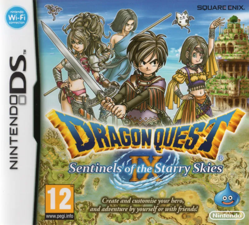 Europe box art for Dragon Quest IX: Sentinels of the Starry Skies