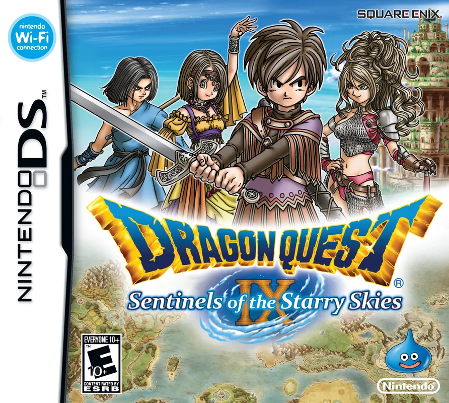 North America box art for Dragon Quest IX: Sentinels of the Starry Skies