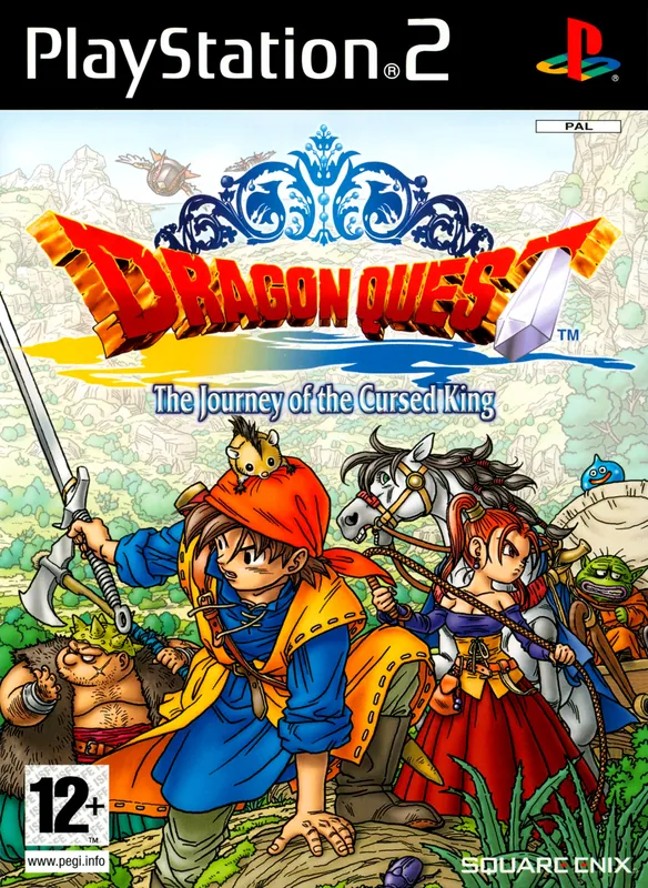 Europe box art for Dragon Quest: The Journey of the Cursed King