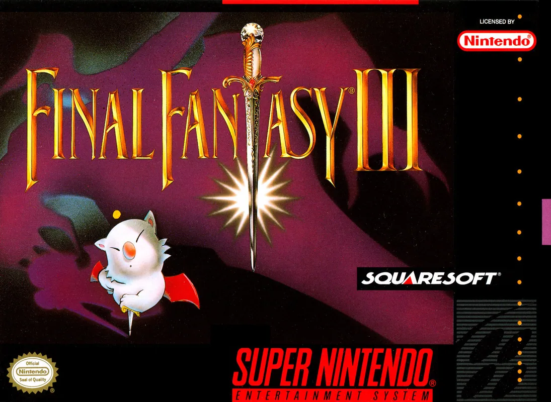 North America box art for Final Fantasy III
