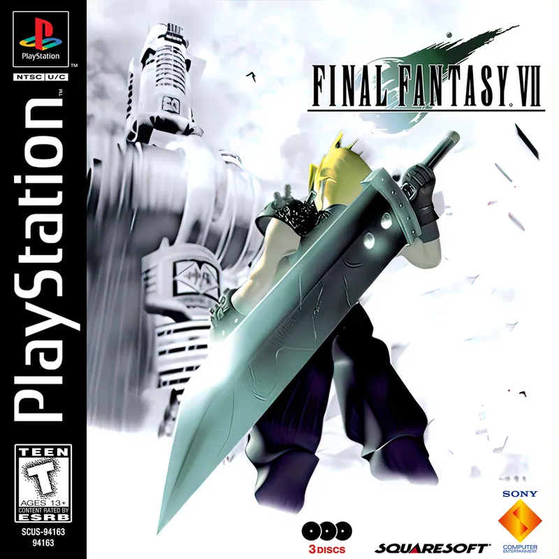 North America box art for Final Fantasy VII