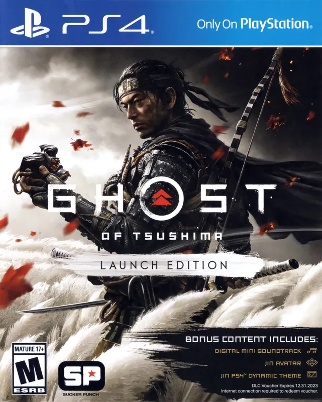 North America box art for Ghost of Tsushima