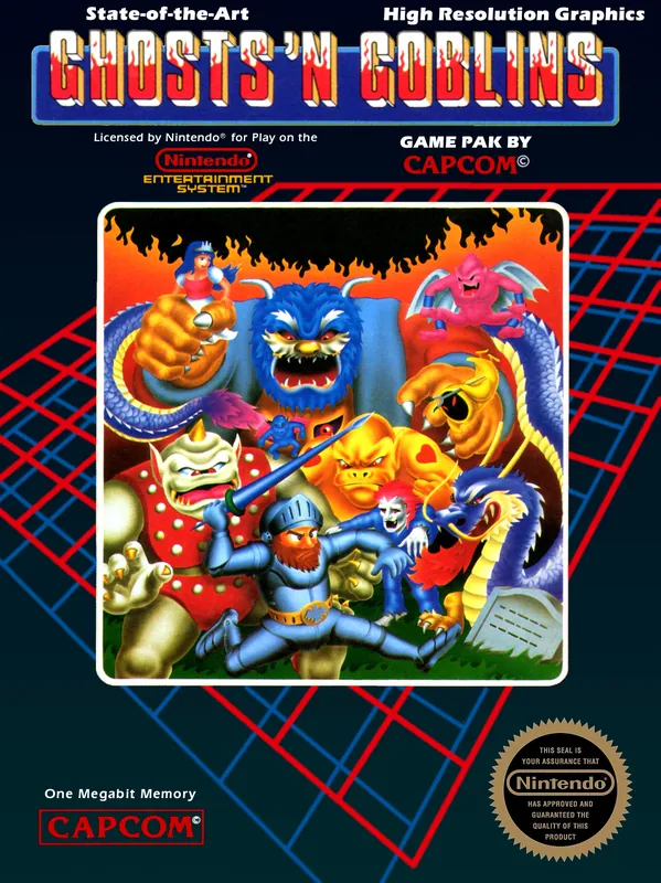 North America box art for Ghosts 'n Goblins