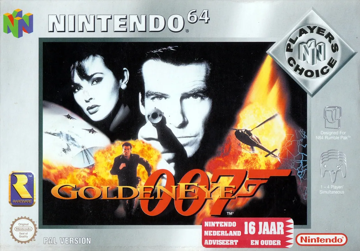 Europe box art for GoldenEye 007
