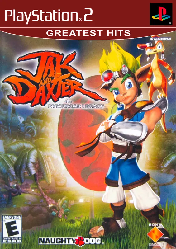 North America box art for Jak and Daxter: The Precursor Legacy