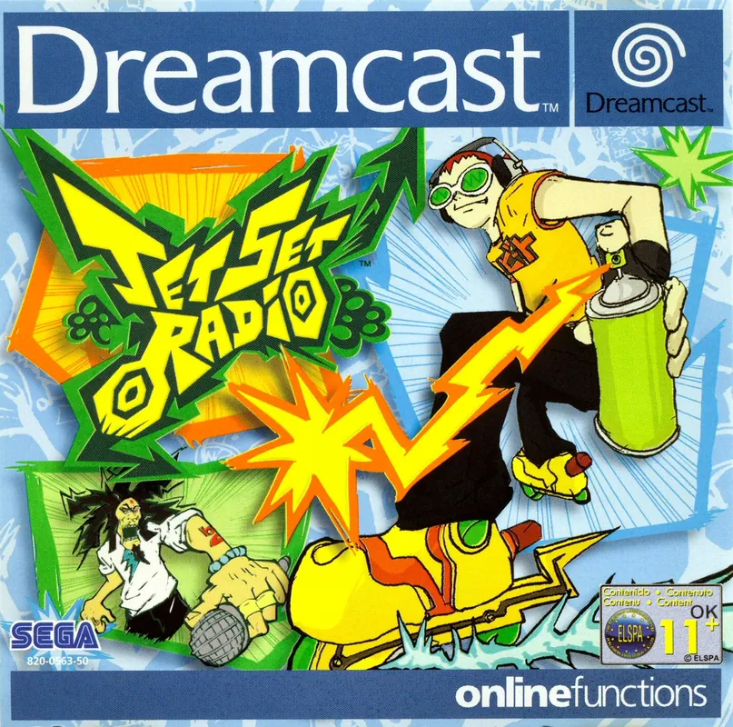 Europe box art for Jet Set Radio