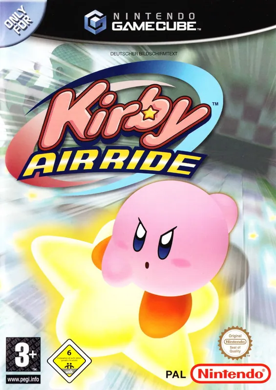 Europe box art for Kirby Air Ride
