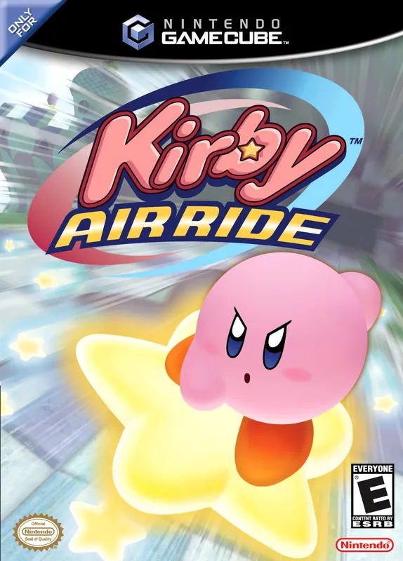 North America box art for Kirby Air Ride