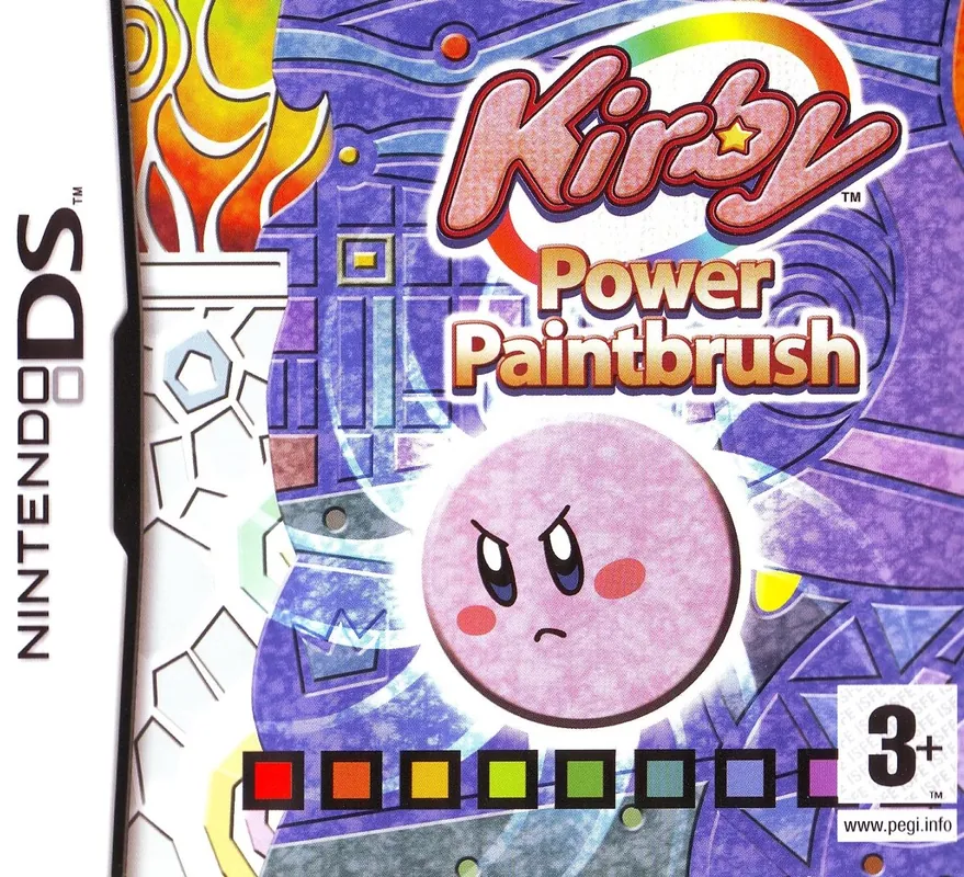 Europe box art for Kirby: Power Paintbrush
