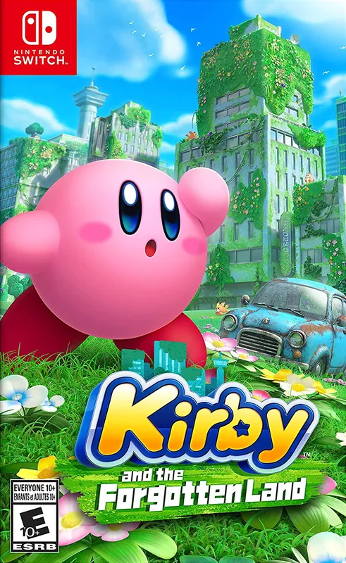 North America box art for Kirby and the Forgotten Land