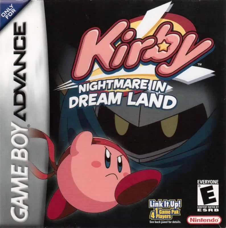 North America box art for Kirby: Nightmare in Dream Land