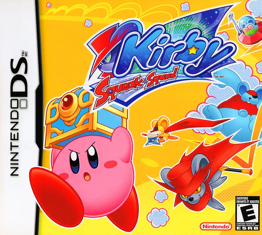 North America box art for Kirby: Squeak Squad