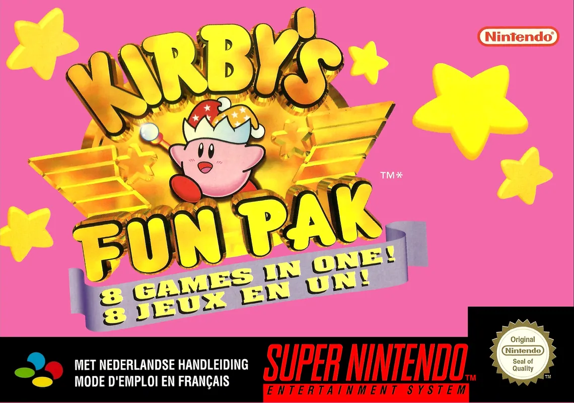 Europe box art for Kirby's Fun Pak