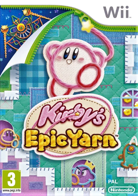 Europe box art for Kirby's Epic Yarn