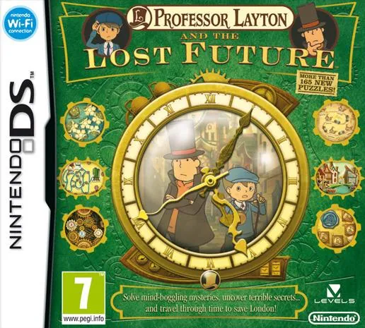 Europe box art for Professor Layton and the Lost Future