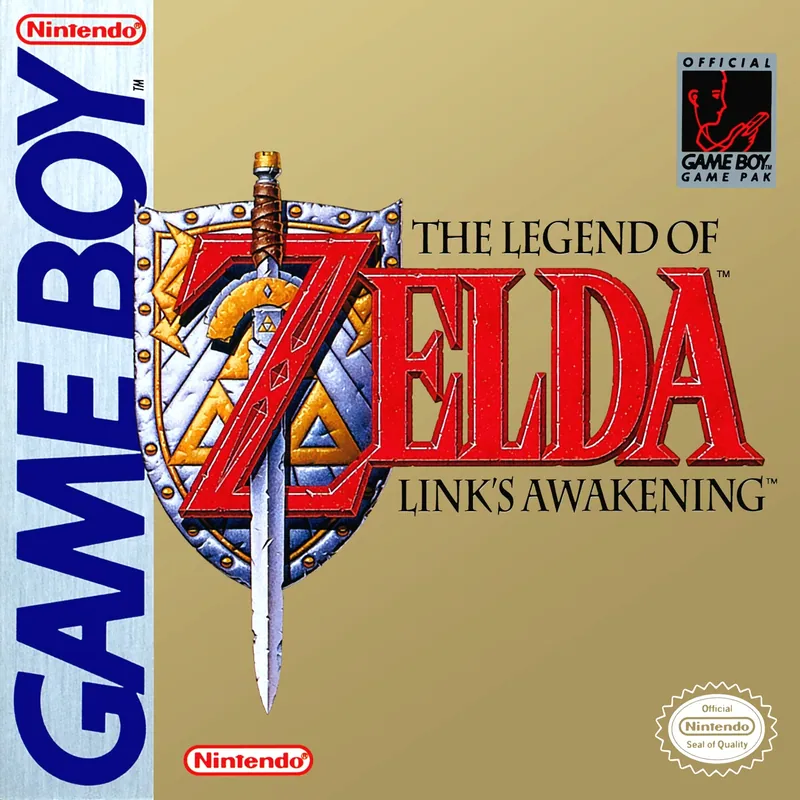 North America box art for The Legend of Zelda: Link's Awakening