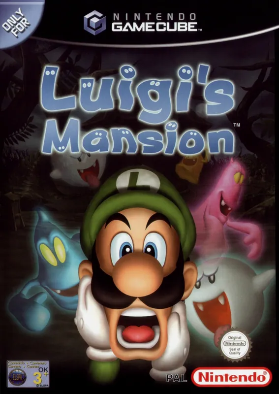 Europe box art for Luigi's Mansion