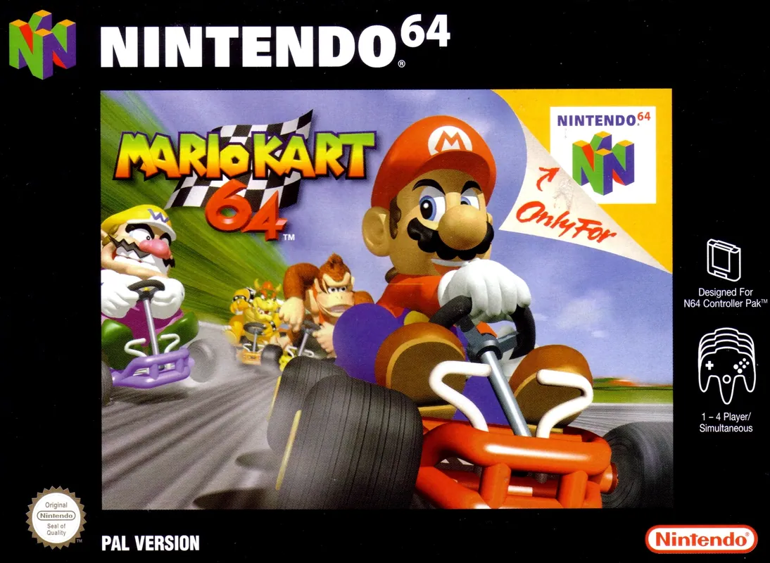 Europe box art for Mario Kart 64