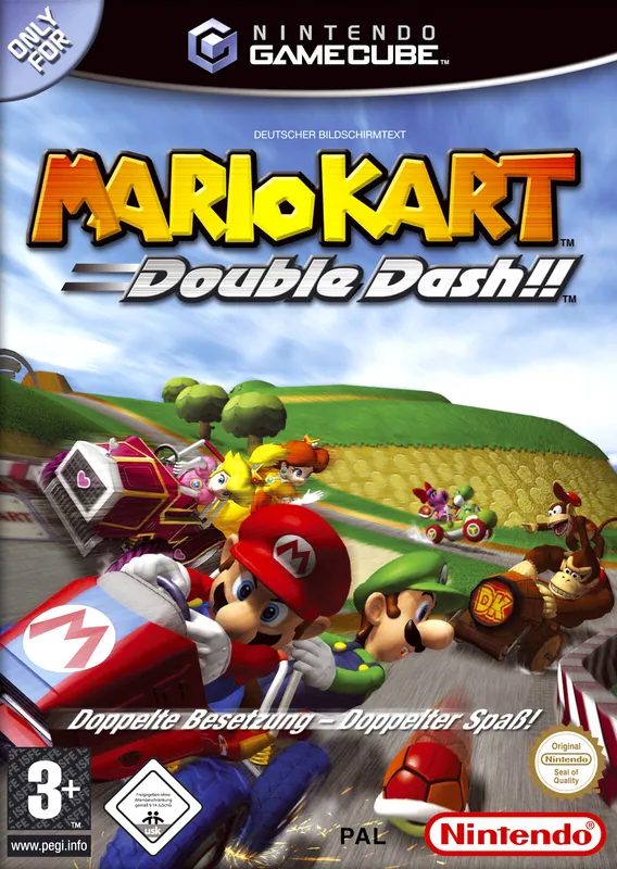 Europe box art for Mario Kart: Double Dash!!