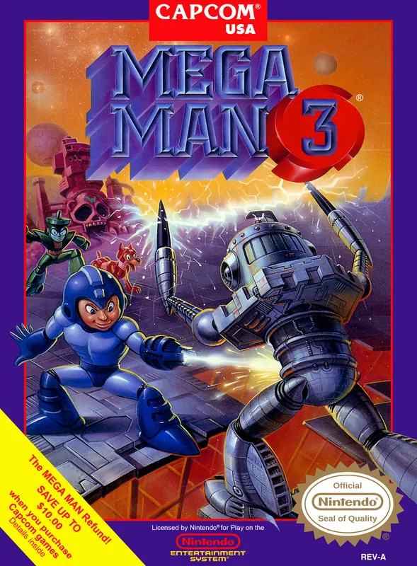 North America box art for Mega Man 3