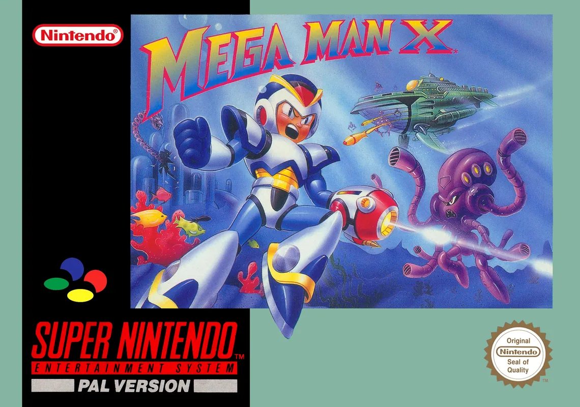 Europe box art for Mega Man X