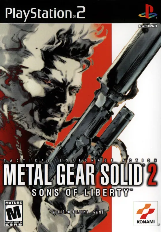 North America box art for Metal Gear Solid 2: Sons of Liberty