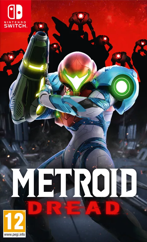Europe box art for Metroid Dread