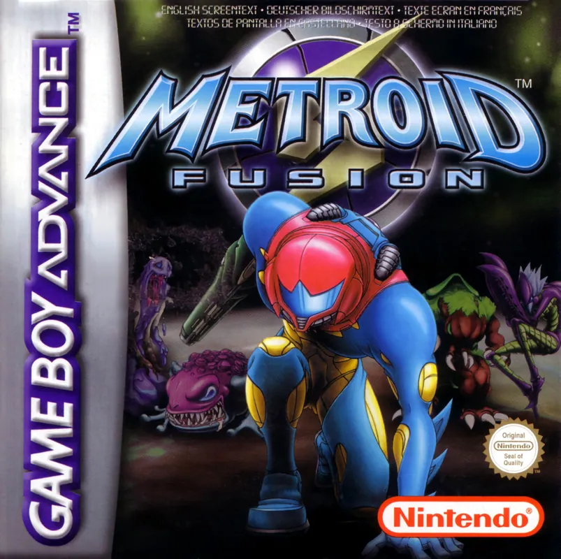 Europe box art for Metroid Fusion