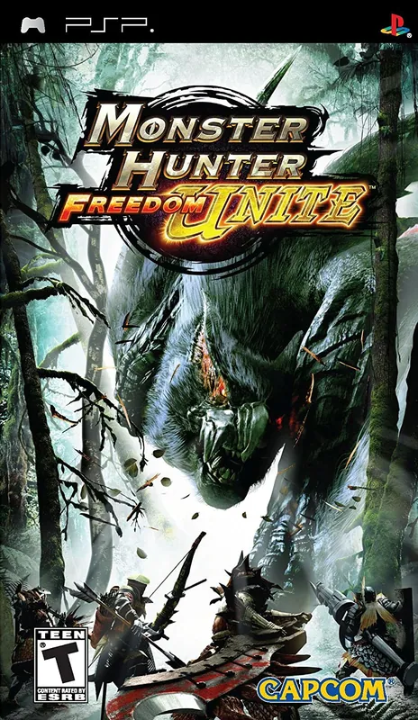 North America box art for Monster Hunter Freedom Unite