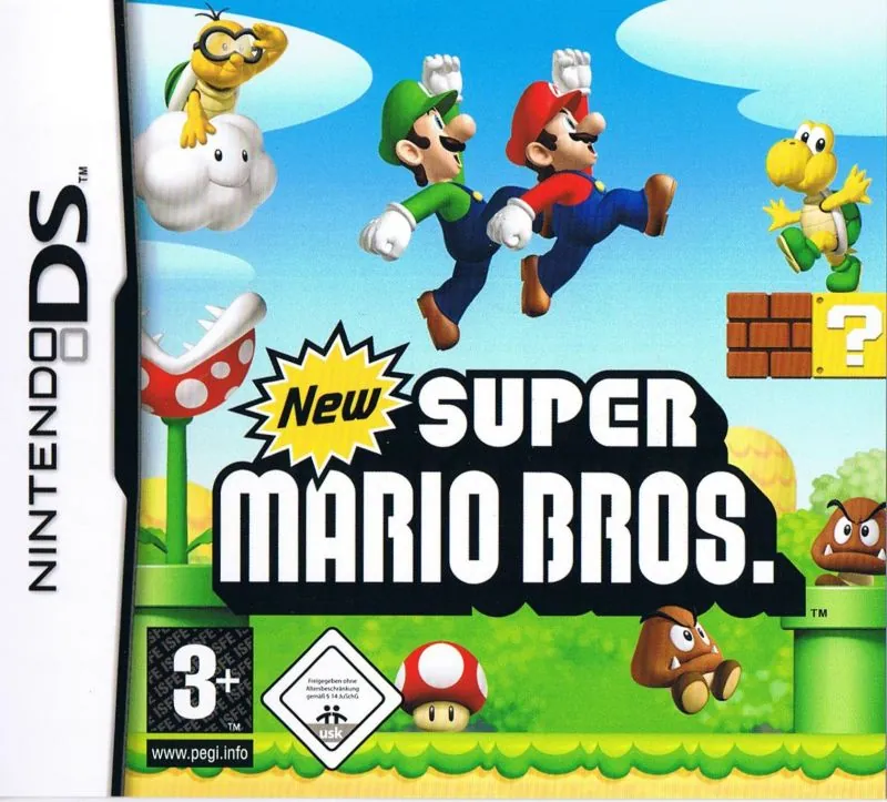 Europe box art for New Super Mario Bros.