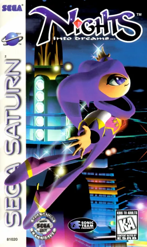 North America box art for NiGHTS into Dreams...