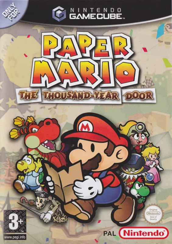 Europe box art for Paper Mario: The Thousand-Year Door