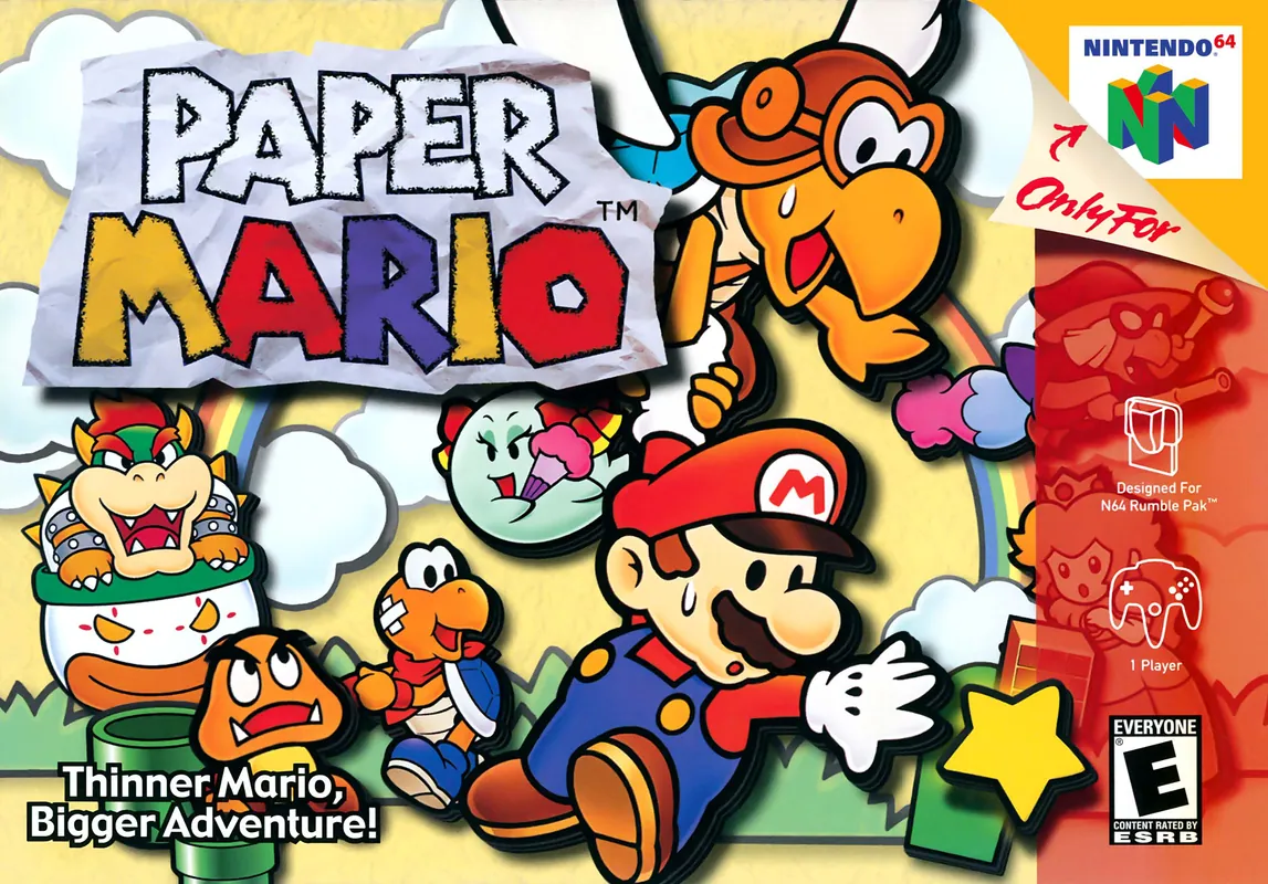 North America box art for Paper Mario
