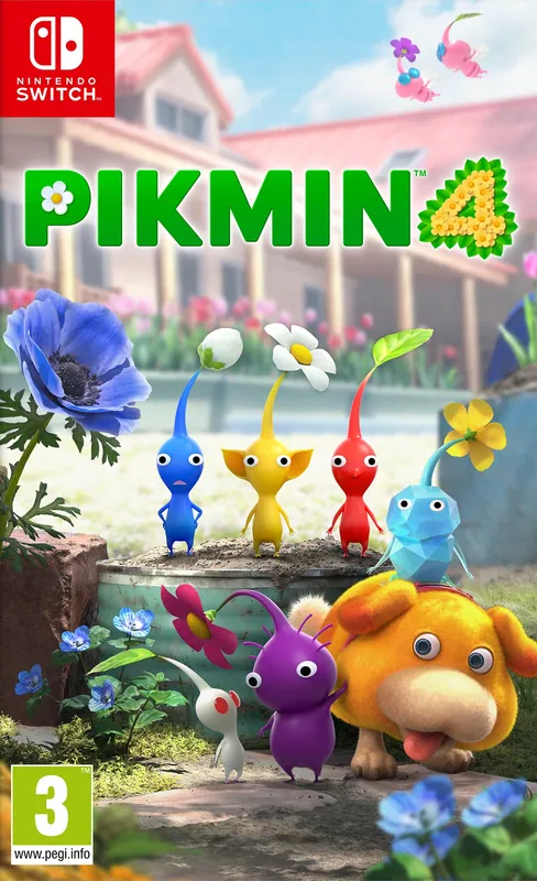 Europe box art for Pikmin 4