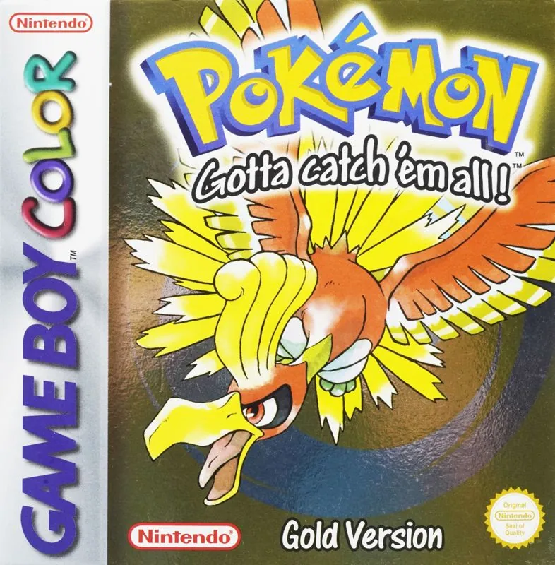Europe box art for Pokémon Gold Version