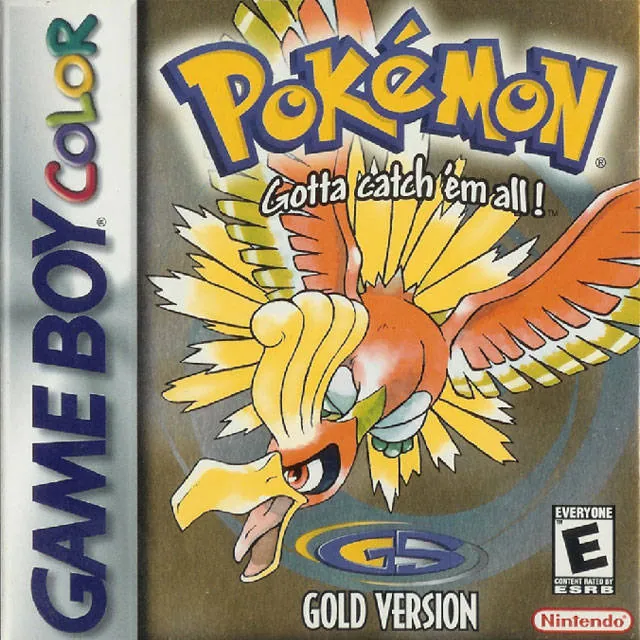 North America box art for Pokémon Gold Version