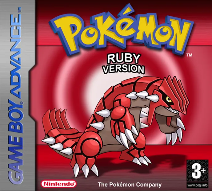 Europe box art for Pokémon Ruby Version