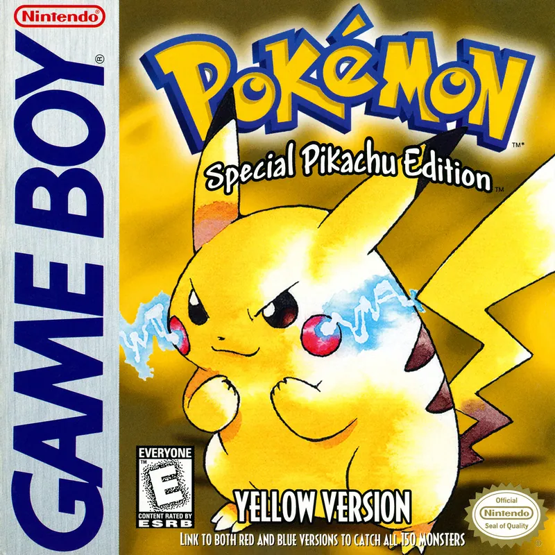 North America box art for Pokémon Yellow Version: Special Pikachu Edition