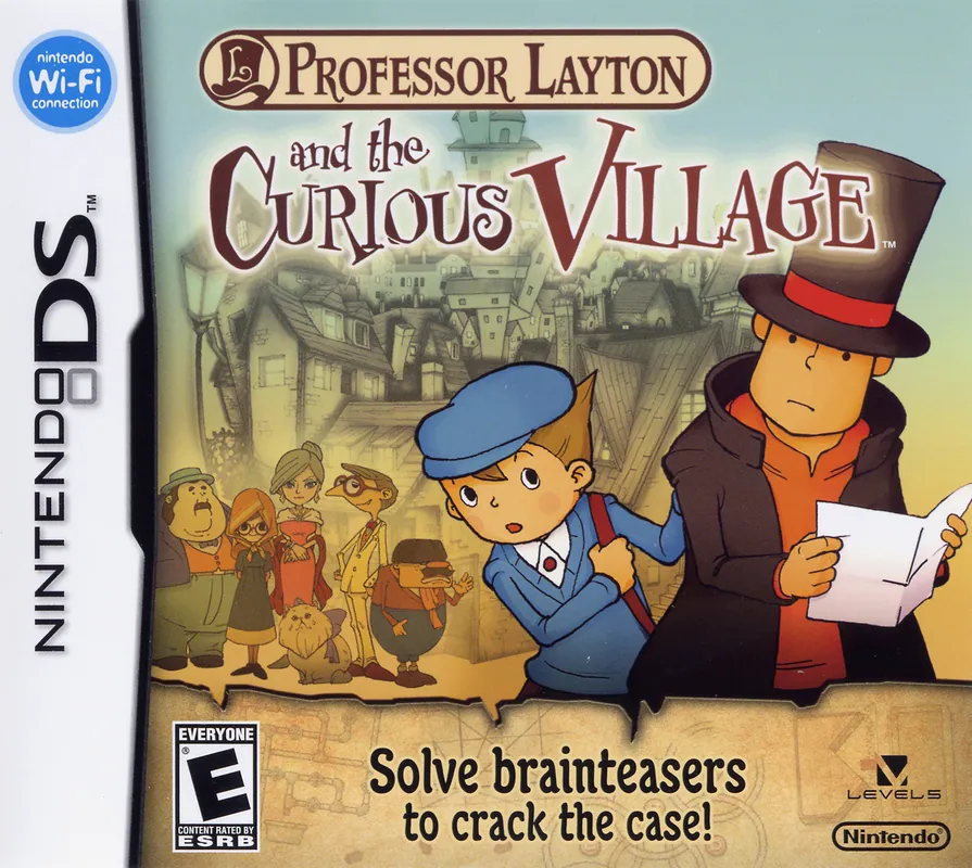 North America box art for Professor Layton and the Curious Village